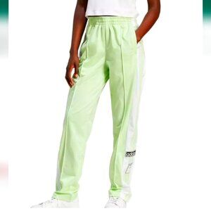 ADIDAS Adibreak womens track pants trefoil logo Size M Green NWT